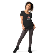 Load image into Gallery viewer, Women’s fitted v-neck t-shirt