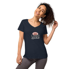 Load image into Gallery viewer, Women’s fitted v-neck t-shirt