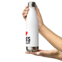 Load image into Gallery viewer, Water Bottle - Stainless Steel I heart Ladies of Football
