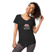 Load image into Gallery viewer, Women’s fitted v-neck t-shirt

