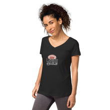 Load image into Gallery viewer, Women’s fitted v-neck t-shirt
