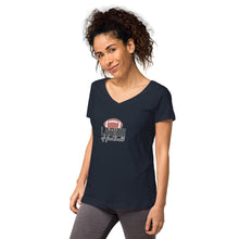 Load image into Gallery viewer, Women’s fitted v-neck t-shirt
