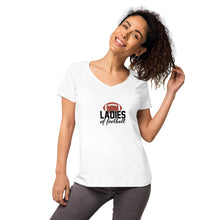 Load image into Gallery viewer, Women’s fitted v-neck t-shirt
